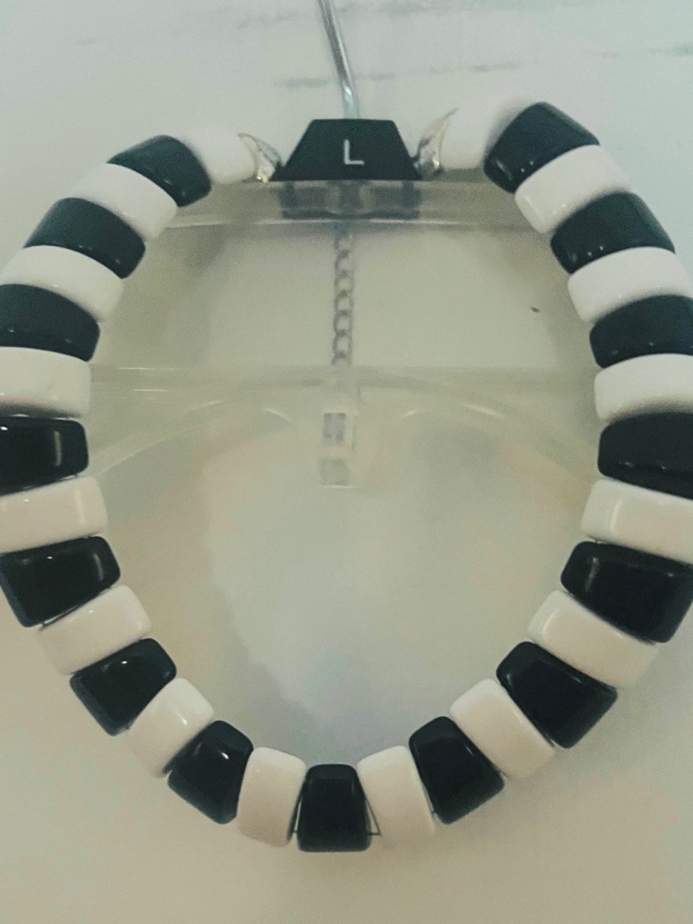 Vintage Chunky Black & White Necklace